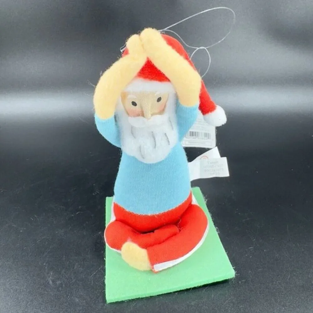 Target Contemporary Resting Santa Claus Ornament Figurine Fabric‎ Figurine Decor